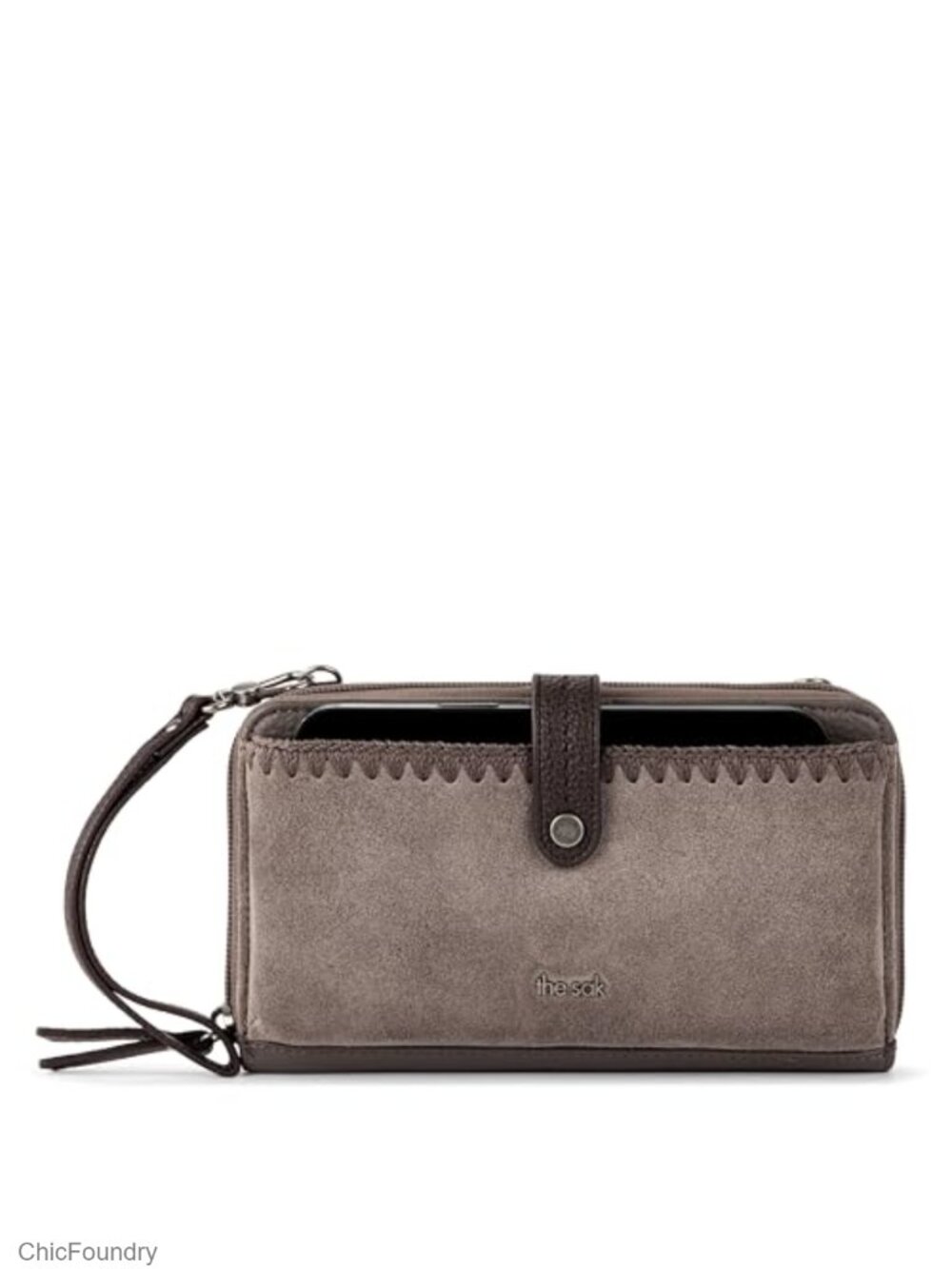 Leather Smartphone Crossbody Purse Convertible Wristlet Zipper Everyday Bag